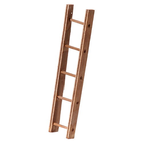 Wooden ladder Neapolitan nativity 4 cm 10x3 cm 2