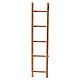 Wooden ladder Neapolitan nativity 4 cm 10x3 cm s1