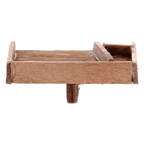 Waschbrett aus Holz, Krippenzubehör, neapolitanischer Stil, für 10 cm Krippe, 5x4x1 cm 3