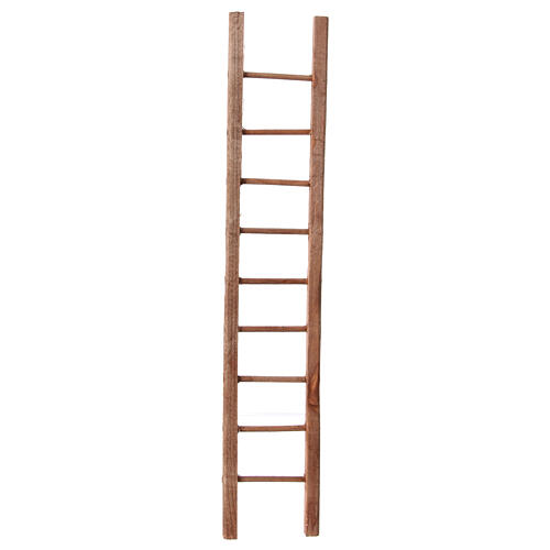 Wooden ladder for Neapolitan Nativity Scene of 14-16 cm, 25x5 cm 1