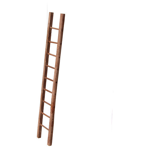 Wooden ladder for Neapolitan Nativity Scene of 14-16 cm, 25x5 cm 2