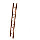 Wooden ladder for Neapolitan Nativity Scene of 14-16 cm, 25x5 cm s2