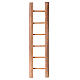Ladder for 8-10 cm Neapolitan Nativity Scene, wooden accessory of 15x5 cm s1