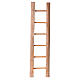 Ladder for 8-10 cm Neapolitan Nativity Scene, wooden accessory of 15x5 cm s3