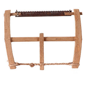 Holzsäge, Krippenzubehör, neapolitanischer Stil, für 12-14 cm Krippe, 5x10 cm