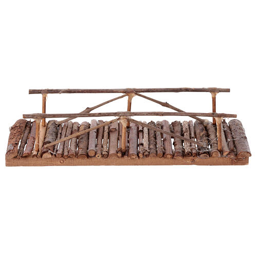 Wooden bridge of 20x10 cm for 8-10 cm Neapolitan Nativity Scene 1