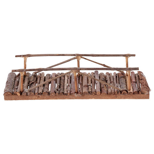 Wooden bridge of 20x10 cm for 8-10 cm Neapolitan Nativity Scene 4