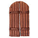 Terracotta double door for 8-10 cm Neapolitan Nativity Scene, 10x5 cm s1