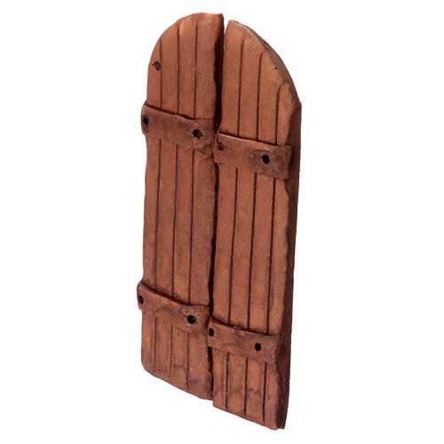 Drzwi z terakoty 10x5 cm, szopka neapolitańska 8-10 cm 3
