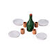 Set accessori tavola terracotta 9 pz 2,5 cm s1