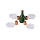 Terracotta table accessories set 9 pieces 2.5 cm s1