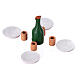 Terracotta table accessories set 9 pieces 2.5 cm s2