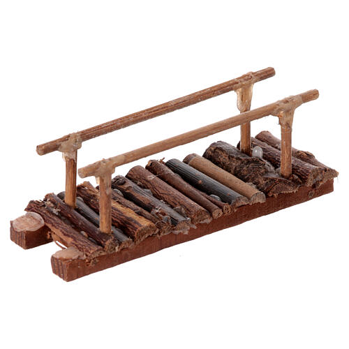 Ponte legno presepe napoletano 4 cm 5x5x10 cm 3