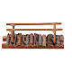 Ponte legno presepe napoletano 4 cm 5x5x10 cm s1