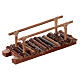 Ponte legno presepe napoletano 4 cm 5x5x10 cm s3