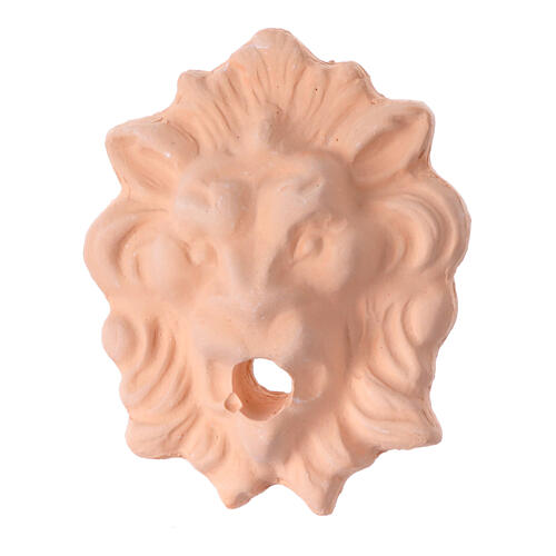 Tête lion pour fontaine crèche napolitaine 10 cm 5x4 cm 1