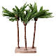 Set of 3 palm trees on a socle, 35x15x10 cm, for 10-16 cm Neapolitan Nativity Scene s3