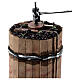 Prensa para vino belén napolitano 16 cm madera 15x10 cm s2