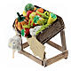 Banchetto presepe Napoli 8-10 cm verdure terracotta 5x5x2 cm s2