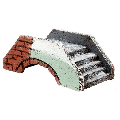 Zestaw trzech mostków do szopki neapolitańskiej, 8-12 cm 2