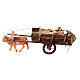 Ox-cart transporting hay for 10 cm Neapolitan Nativity Scene, 10x30x10 cm s1