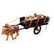 Ox-cart transporting hay for 10 cm Neapolitan Nativity Scene, 10x30x10 cm s2