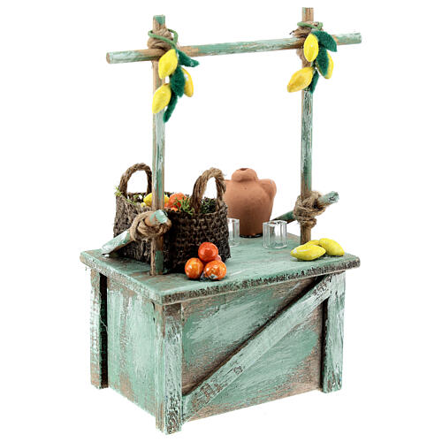 Lemonade stand for 10-12 cm Neapolitan Nativity Scene, 15x10x5 cm 3