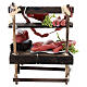 Banco mercato macelleria presepe Napoli 10 cm 10x10x5 cm s4