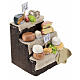 Neapolitan nativity cheese stall 10 cm wood 10x5x5 s3
