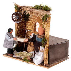 Coppia cernitori movimento presepe napoletano 8 cm