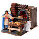 Baker by the oven, animated scene for 8 cm Neapolitan Nativity Scene s2