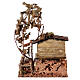 Henhouse for 8-10 cm Neapolitan Nativity Scene, wood and cork s4
