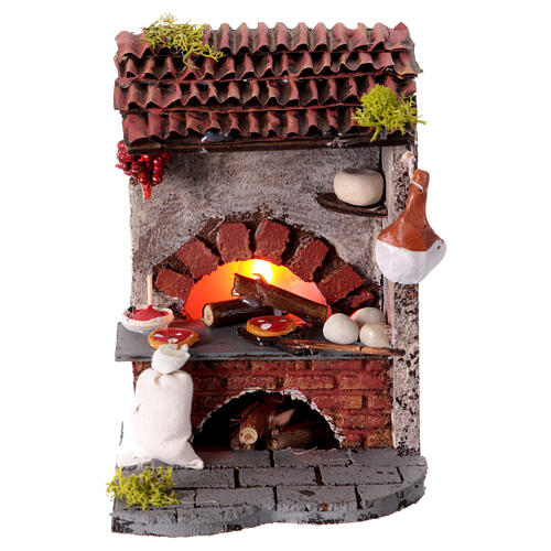 Wood-fired pizza oven for 10 cm Neapolitan Nativity Scene, 15x1515 cm 1