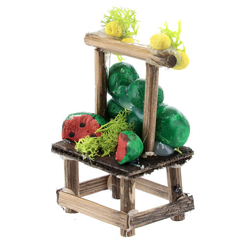 Watermelon stand for 8-10 cm Neapolitan Nativity Scene, 5x5x2 cm 2