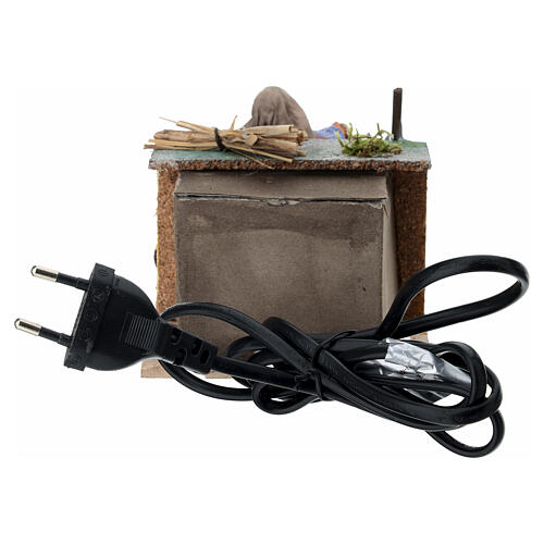 Fermier brossant son âne mouvement crèche napolitaine 8 cm 4