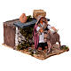 Movimento pastore striglia asino presepe Napoli 8 cm s3