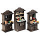 Credenza assortita miniatura presepe Napoli 6 cm legno 10x5x2 cm s2