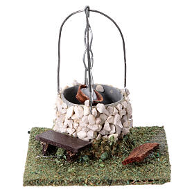 Miniature well for 6 cm Neapolitan Nativity Scene, 10x5x5 cm