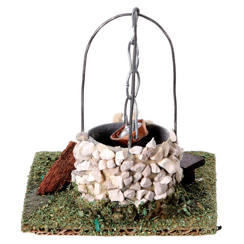 Miniature well for 6 cm Neapolitan Nativity Scene, 10x5x5 cm 4