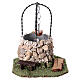 Pozzo presepe napoletano per statue 10 cm legno 10x10x10 cm s1