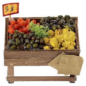 Neapolitan nativity legume stall 12 cm 5x10x5 cm