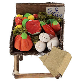Mostrador fruta mercado belén napolitano 8 cm terracota 5x10x5 cm