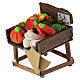 Banco frutta mercato presepe napoletano 8 cm terracotta 5x10x5 cm s2