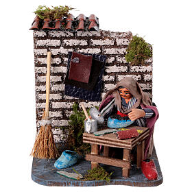 Ruchoma figurka szewca - szopka neapolitańska 8 cm