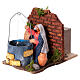Water carrier by the well, animated scene for 8 cm Neapolitan Nativity Scene s3