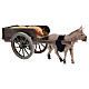 Neapolitan nativity scene pig wagon 8 cm 5x15x5 cm s3