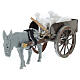 Carretto agnelli presepe napoletano 8 cm 5x15x5 cm s2