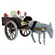 Neapolitan nativity scene chicken wagon 8 cm 5x15x5 cm s3