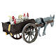 Neapolitan nativity scene chicken wagon 8 cm 5x15x5 cm s4