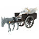 Carro sacchi farina presepe 8 cm Napoli 5x15x5 cm s2